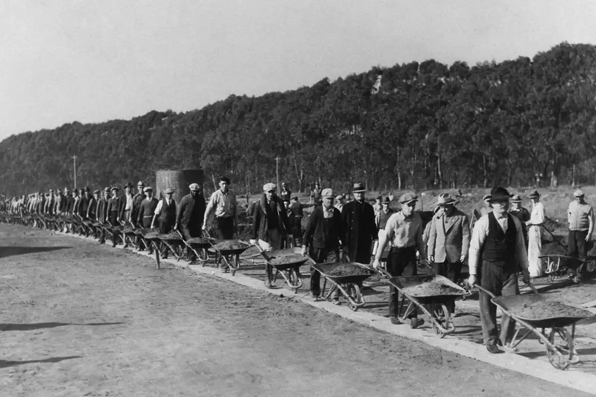 aszfalt, autópálya, közművek, New Deal, SA, útépítés, útminőség