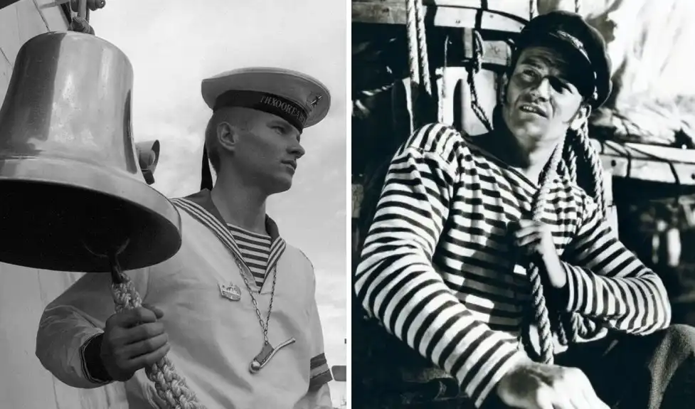 breton csíkos, Coco Chanel, csíkos ruházat története, francia haditengerészet, matrózcsík, munkaruházat, Saint James, tengerész egyenruha, tengerészcsík, tengerészdivat