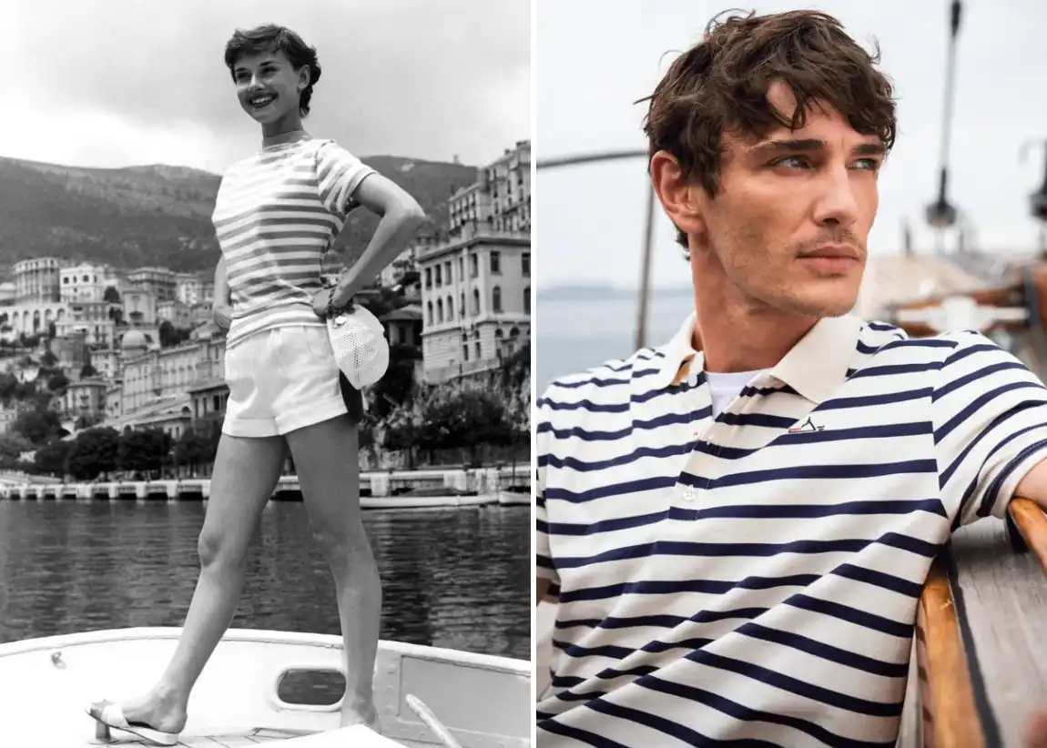 breton csíkos, Coco Chanel, csíkos ruházat története, francia haditengerészet, matrózcsík, munkaruházat, Saint James, tengerész egyenruha, tengerészcsík, tengerészdivat