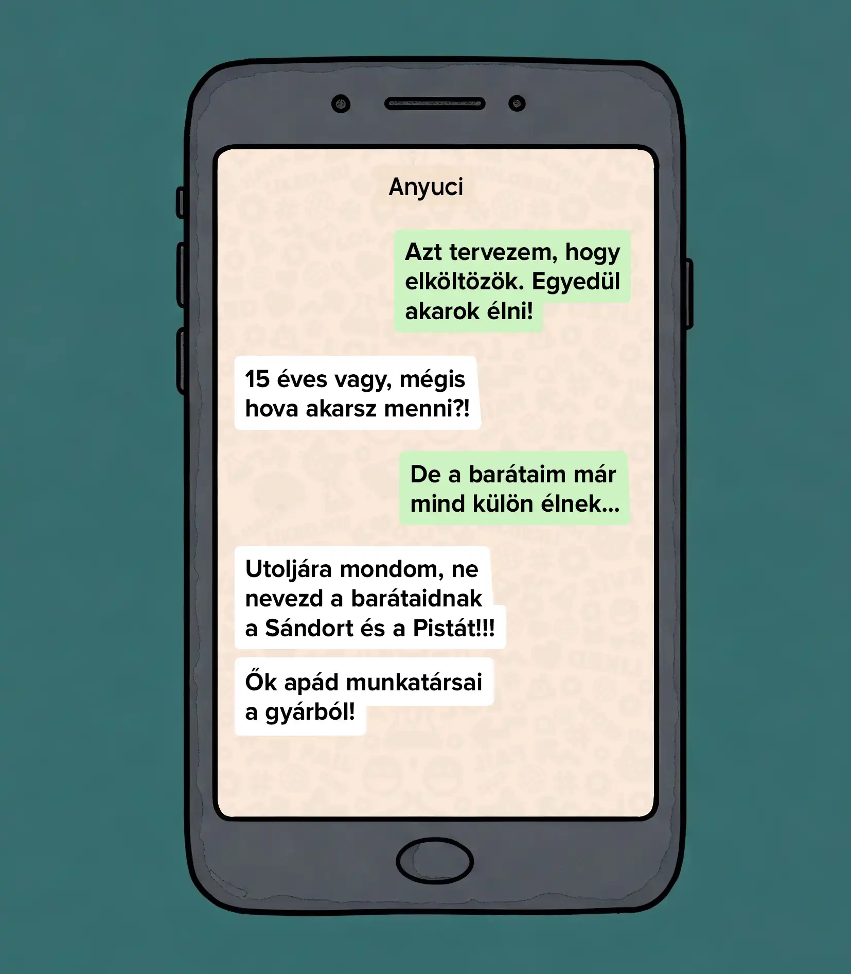 család, életleckék, elköltözés, felnőtté válás, önállóság, pénzügyi függetlenség, szülő-gyerek kapcsolat, tinédzser élet, tini lázadás, vicces történetek