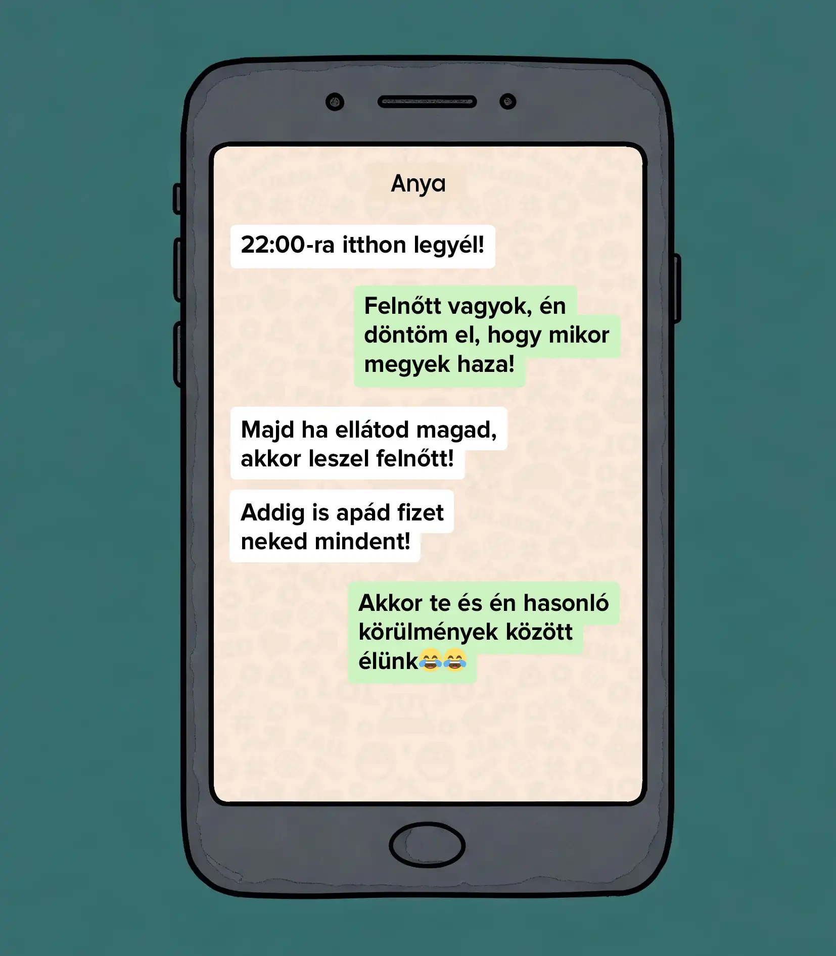 család, életleckék, elköltözés, felnőtté válás, önállóság, pénzügyi függetlenség, szülő-gyerek kapcsolat, tinédzser élet, tini lázadás, vicces történetek