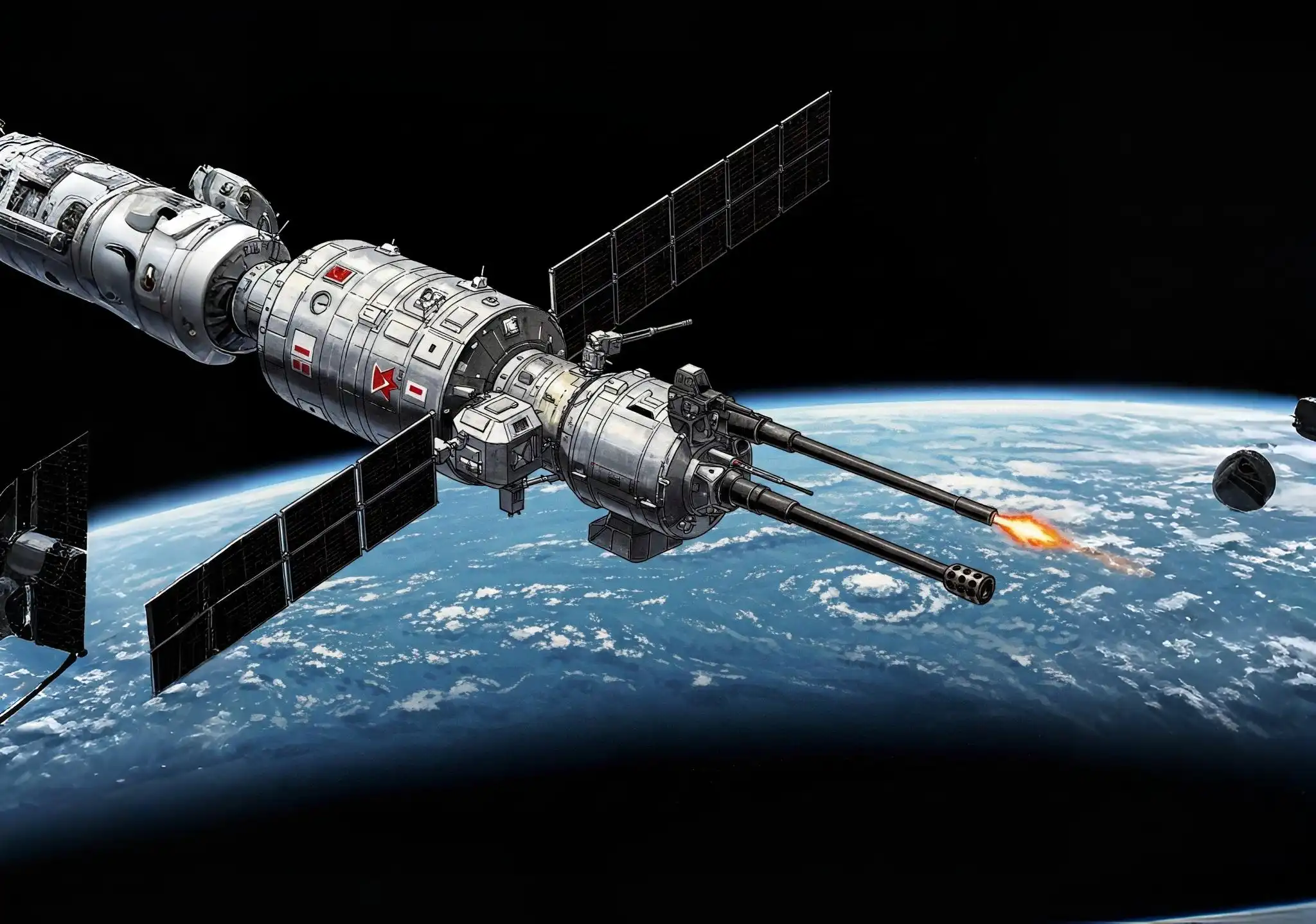 Almaz, fegyver, hidegháború, katonai, szovjetunió, technológia, titkos, történelem, űrállomás, űrkutatás