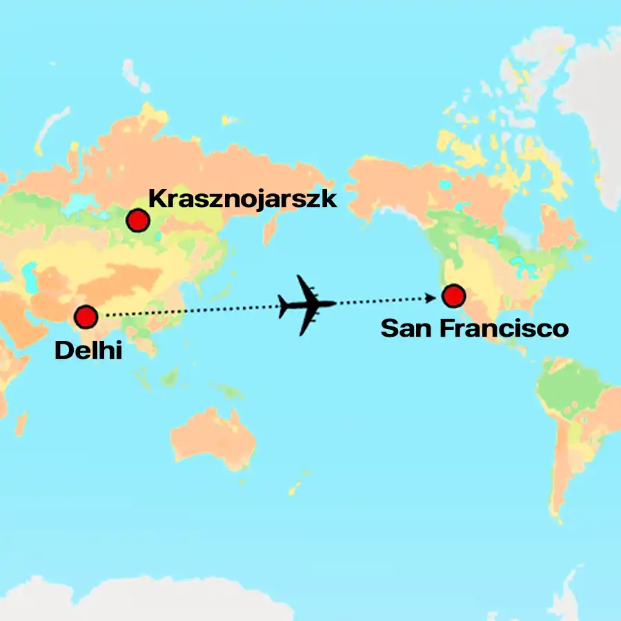 földgömb, földrajz, Gazdaság, geopolitika, logisztika, nemzetközi kapcsolatok, Oroszország, repülés, stratégia, szállítmányozás, távolság, térkép, utazás