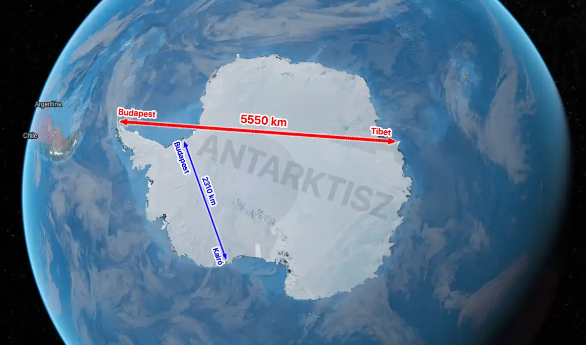Antarktisz, érdekességek, földrajz, kontinens, méret, összehasonlítás, térkép, torzítás
