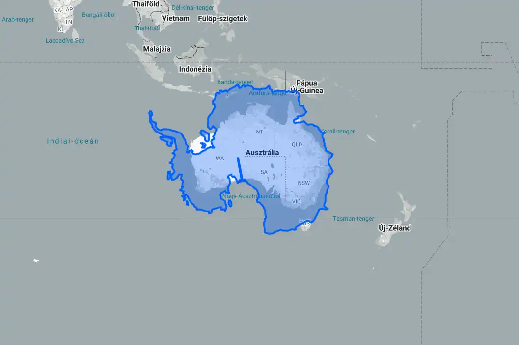 Antarktisz, érdekességek, földrajz, kontinens, méret, összehasonlítás, térkép, torzítás