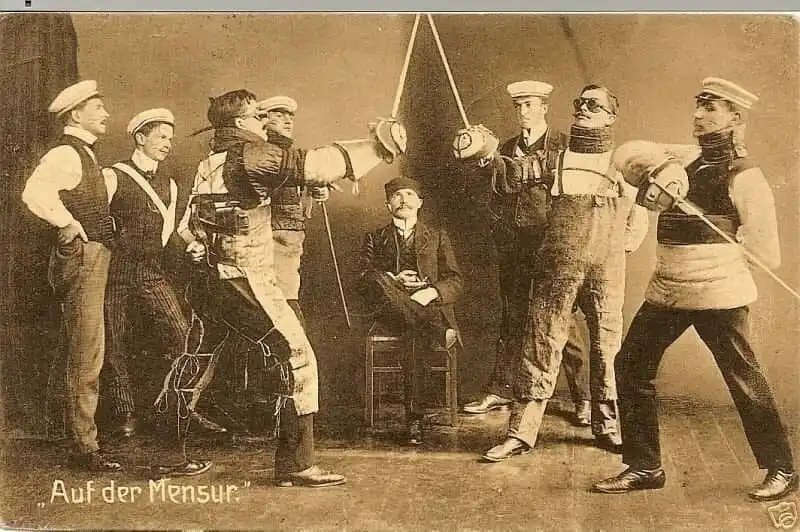 Becsület, egyetem, hagyomány, Heg, katonaság, Kultúra, Menzúra, német, párbaj, történelem