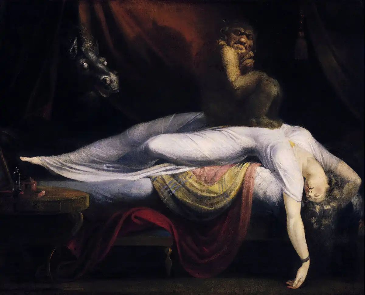 18. század, Anglia, festészet, gótika, Henry Fuseli, irodalom, Kultúra, lidércek, mitológia, művészet, művészettörténet, portré, rémálom, romantika, sötét romantika, szürrealizmus, történelem