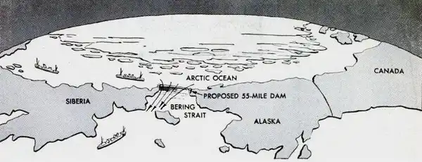 alternatív történelem, Bering-szoros, éghajlat-módosítás, éghajlatváltozás, gát, Golf-áramlat, hidegháború, katasztrófa, környezetvédelem, Pjotr Mihajlovics Boriszov, szovjetunió, technológia, történelem, tudomány