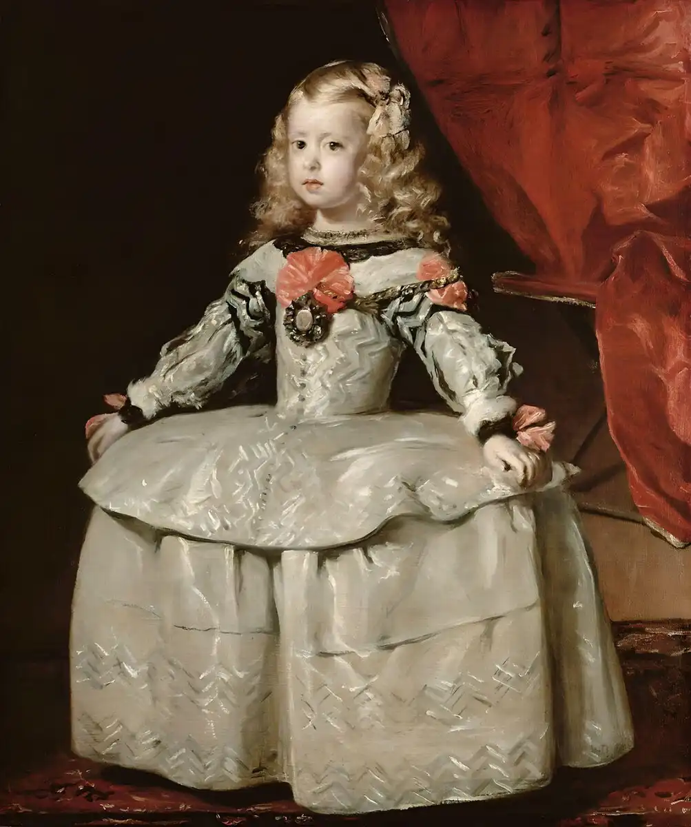 Az udvarhölgyek, bőrszín, búcaró, Diego Velázquez, festészet, festményelemzés, galéria, infánsnő, IV. Fülöp, kompozíció, misztikum, művészettörténet, spanyol barokk, szimbolizmus, tükör, udvar