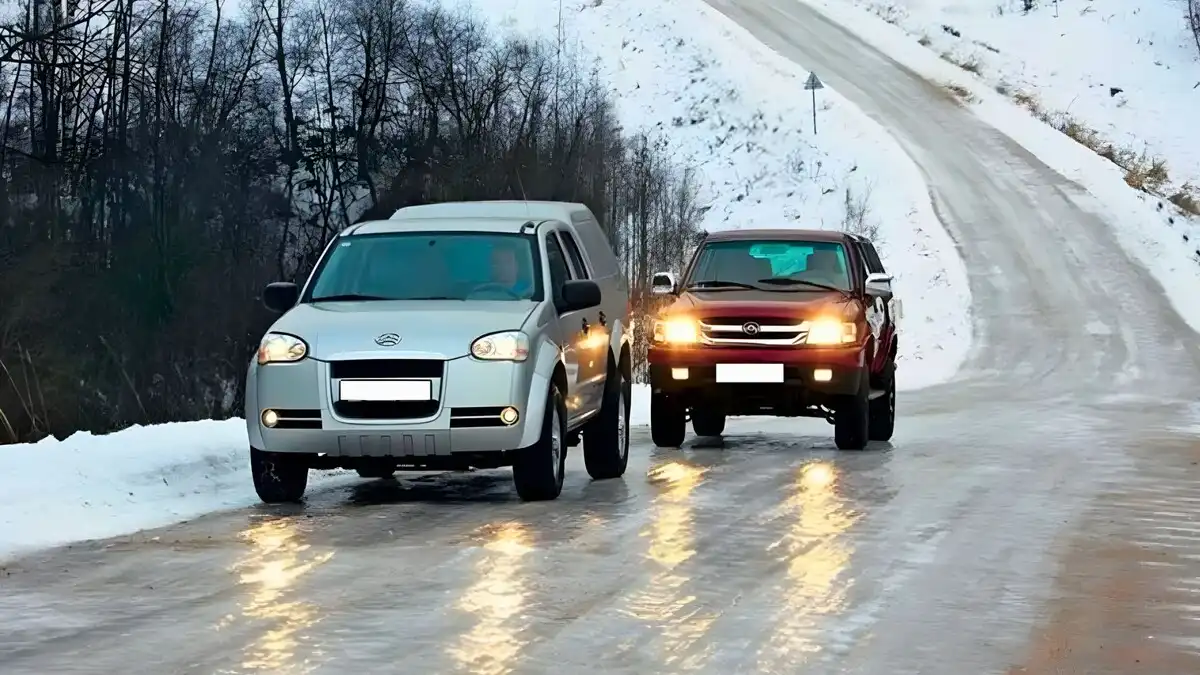 automata, biztonság, hegymenet, karbantartás, motorfék, tél, terep, váltó, vezetéstechnika, Vontatás