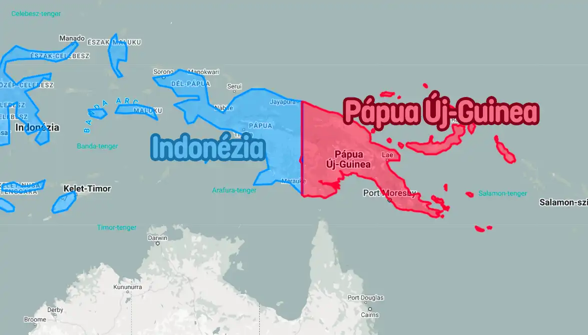 földrajz, galéria, határ, Indonézia, Mikluho-Maklaj, osztott szigetek, Pápua Új-Guinea, sziget, térkép, történelem, Új-Guinea