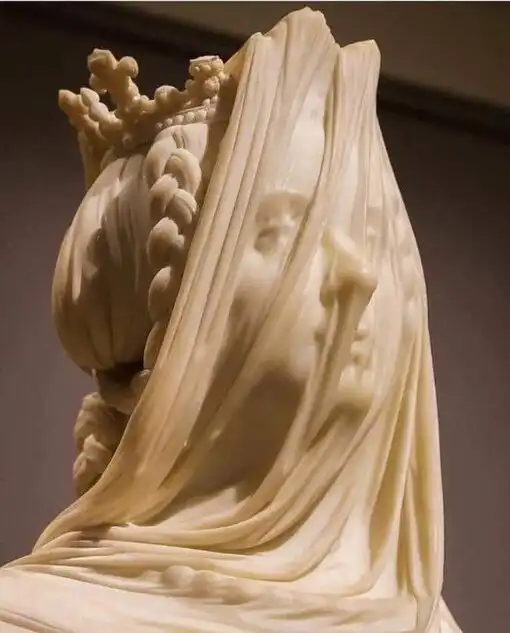 18. század, 19. század, Antonio Corradini, galéria, Giuseppe Sammartino, márvány, márványfátyol, művészet, művészettörténet, olasz szobrászat, Raffaello Monti, szobrászat, szobrok, technika, történelem, Vesta, vesták