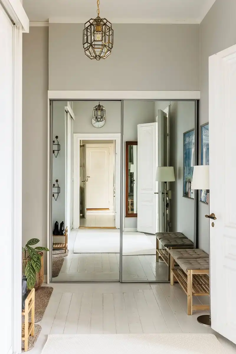 belsőépítészet, csempekályha, lakásbemutató, lakberendezés, retró, skandináv design, Stockholm, Svédország, történelmi lakás, vintage