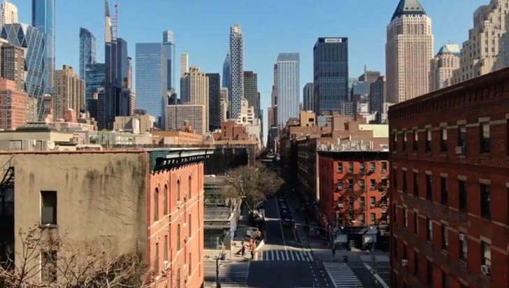amerika, épület, hamis épület, metró, New York, usa