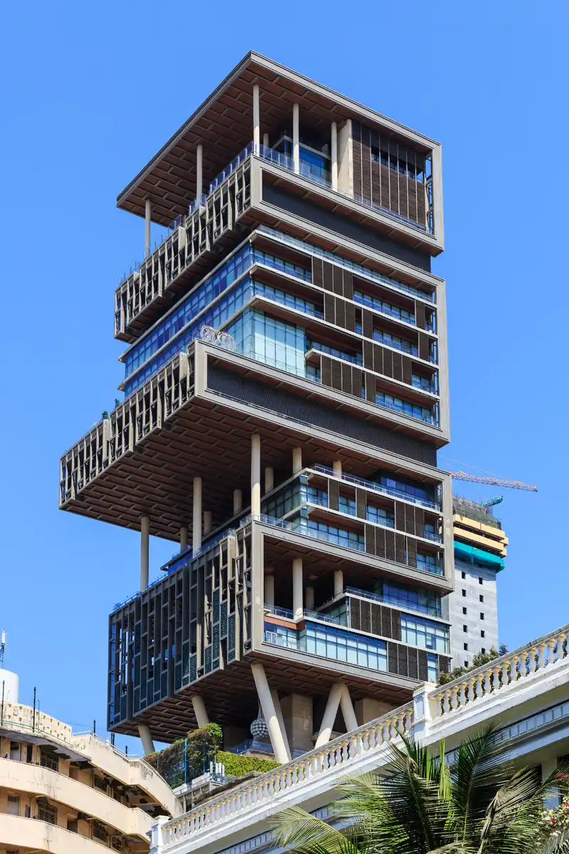 Antilia, építészet, galéria, india, ingatlan, lakberendezés, luxus otthonok, luxusautó, Mukesh Ambani, Mumbai
