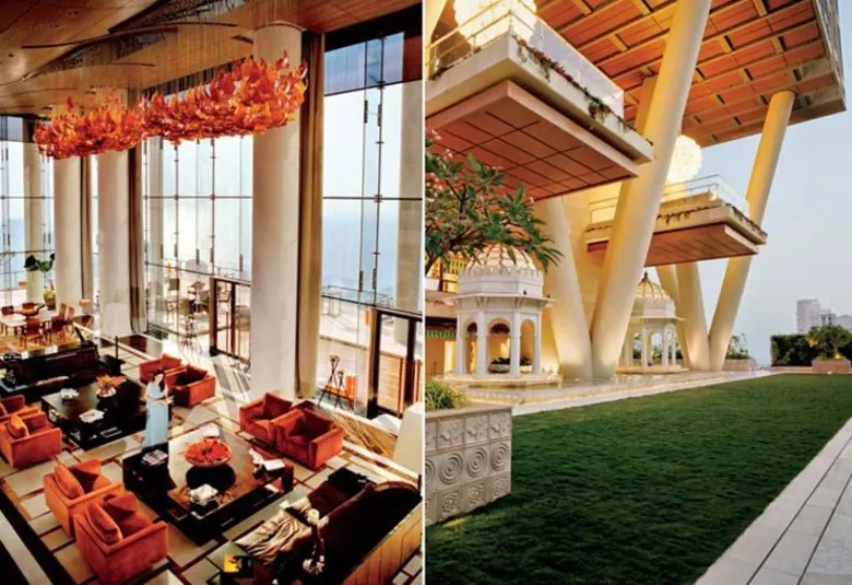 Antilia, építészet, galéria, india, ingatlan, lakberendezés, luxus otthonok, luxusautó, Mukesh Ambani, Mumbai