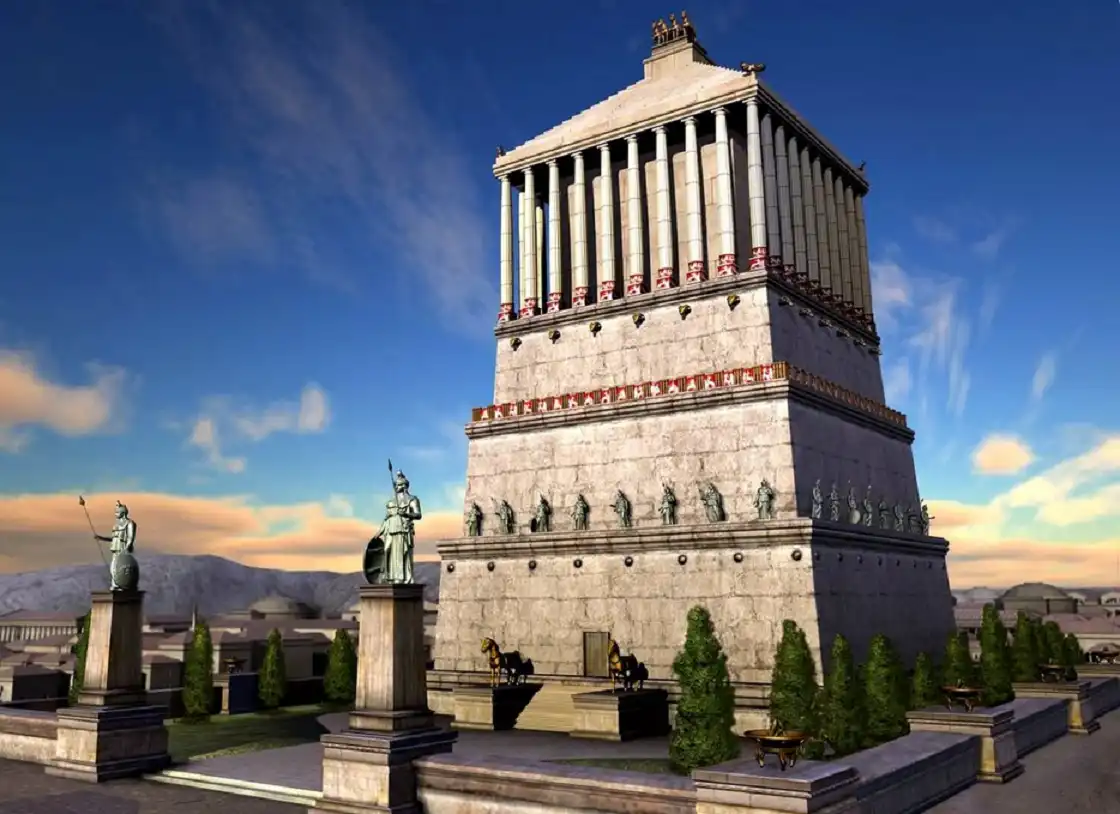alexandriai világítótorony, Artemisz temploma, Halikarnasszoszi mauzóleum, Ókori történelem, Ókori világ csodái, rodoszi kolosszus, Szemiramisz függőkertjei, Történelmi építmények, világ hét csodája, Zeusz szobra