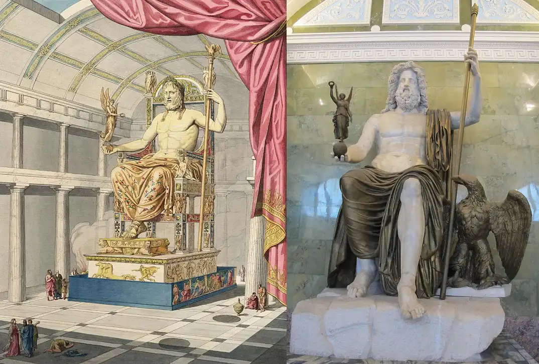 alexandriai világítótorony, Artemisz temploma, Halikarnasszoszi mauzóleum, Ókori történelem, Ókori világ csodái, rodoszi kolosszus, Szemiramisz függőkertjei, Történelmi építmények, világ hét csodája, Zeusz szobra