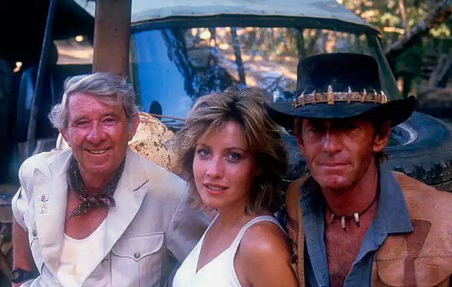 80-as évek, filmes érdekességek, kalandfilm, Krokodil Dundee, Kulisszatitkok, Linda Kozlowski, Paul Hogan, retró mozi, vígjáték